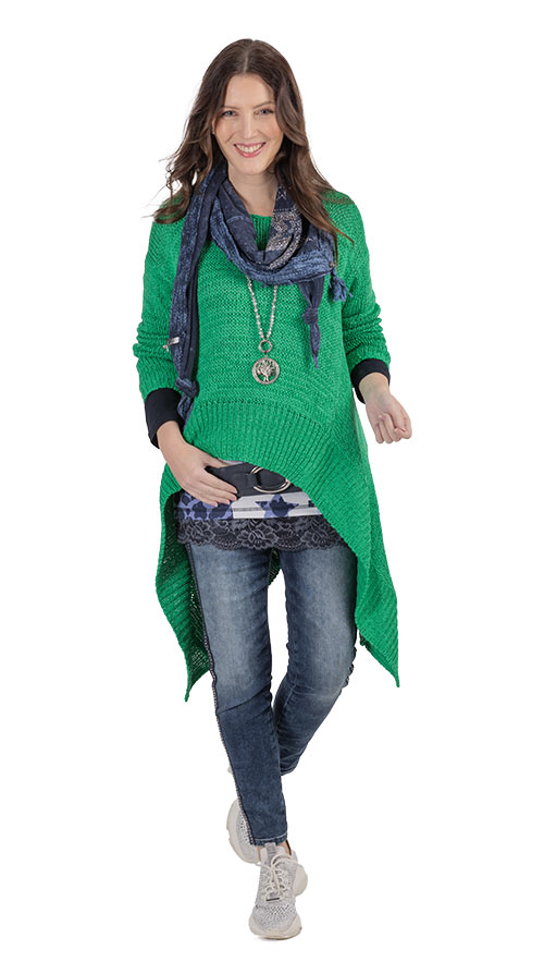 Outfit " Strickpullover, jade"