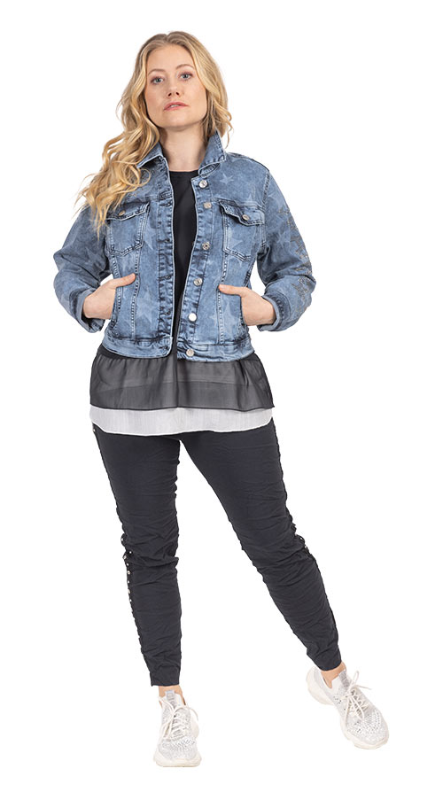 Outfit "Jeansjacke Stars"