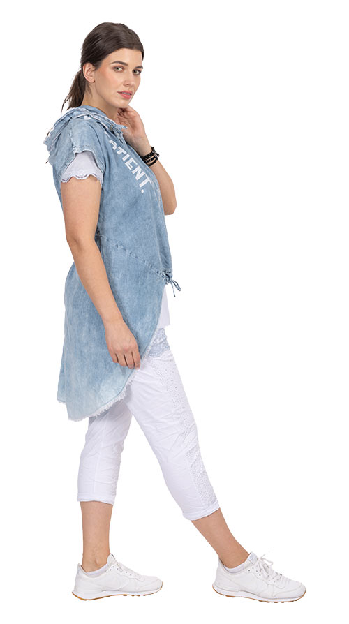 Outfit Bluse denim