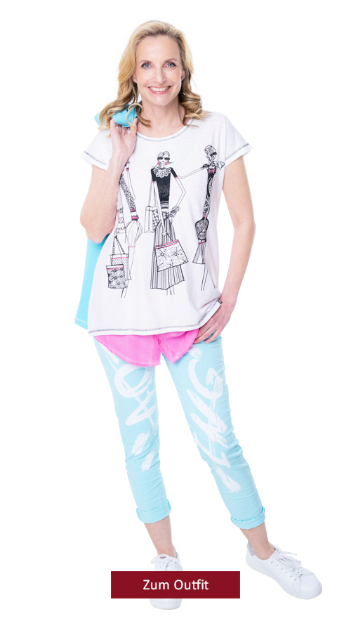 Outfit "Joggpant, türkis"
