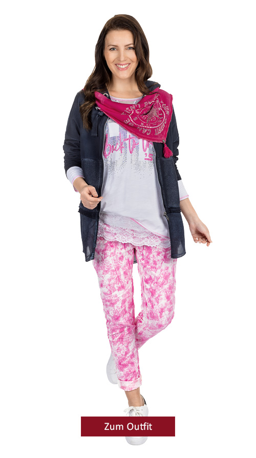 Outfit "Joggpant im Alloverprint, pink fluro"